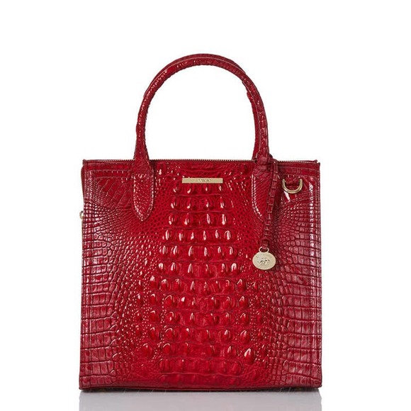 Brahmin Handbags - Brahmin Caroline Heartbreaker Bag, Size 11.5″ W x 10.5″ H x 5.0″ D - Red